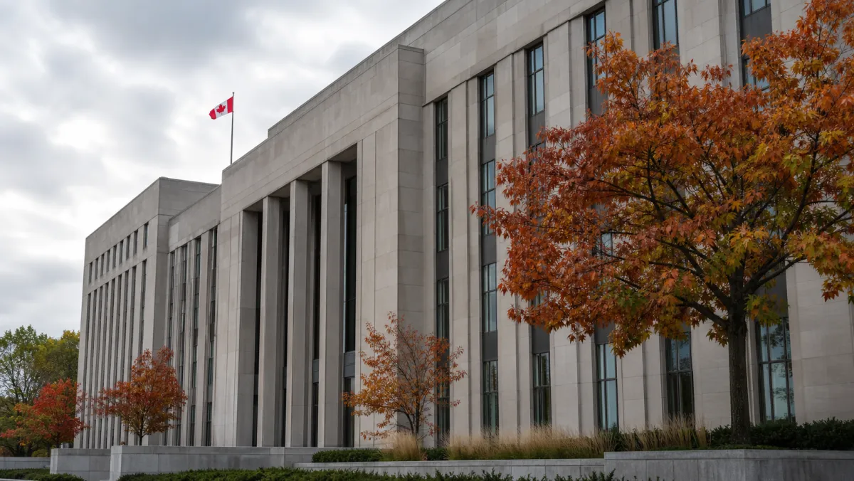 Modern Canadian government office building, representing IRPA and IRPR authority over international students working cash