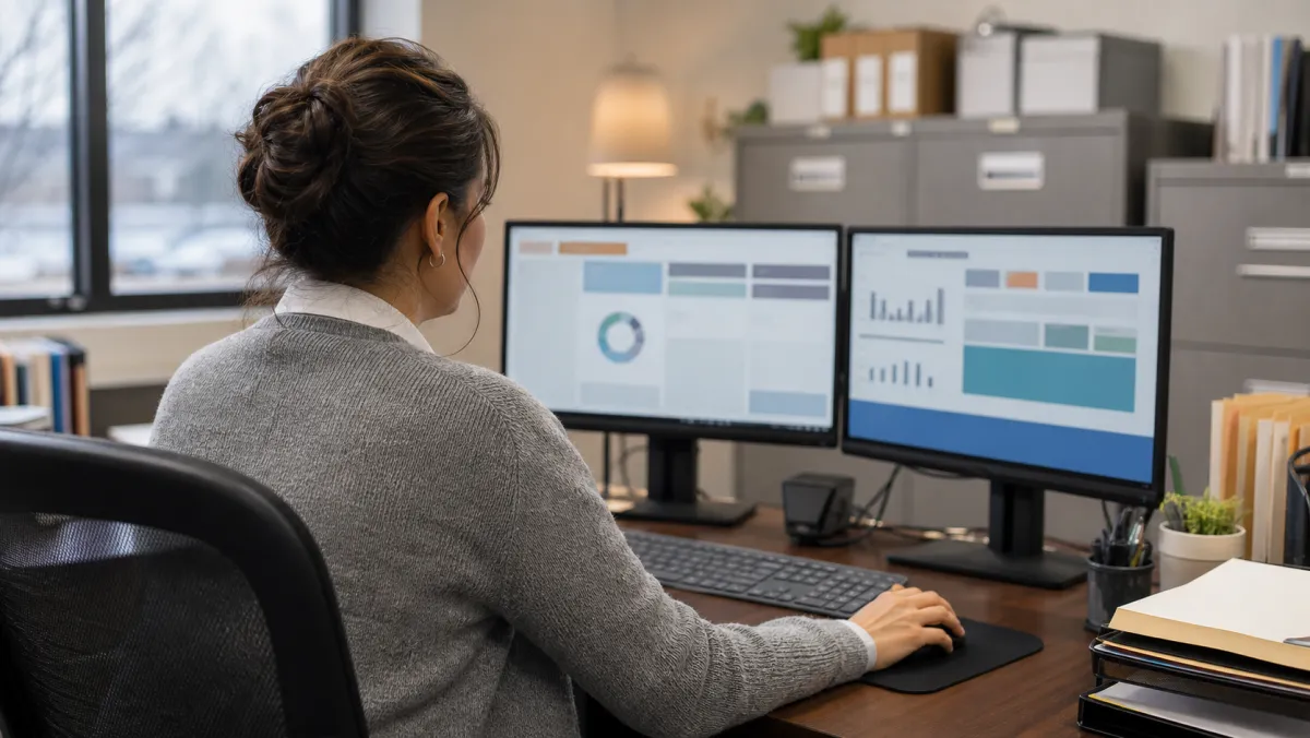 Ontario college admissions administrator reviewing an operator-facing OCAS attestation letter dashboard